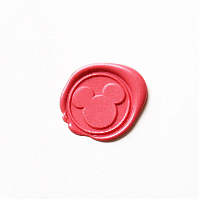 Wax Seal Stamp Set - Stempel Segel Lilin Kepala Mickey, Stempel