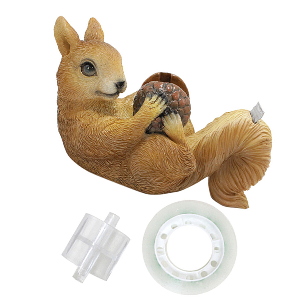 Tape Dispenser Weighted - Dispenser Pita Berbentuk Tupai Lucu, Penyangga