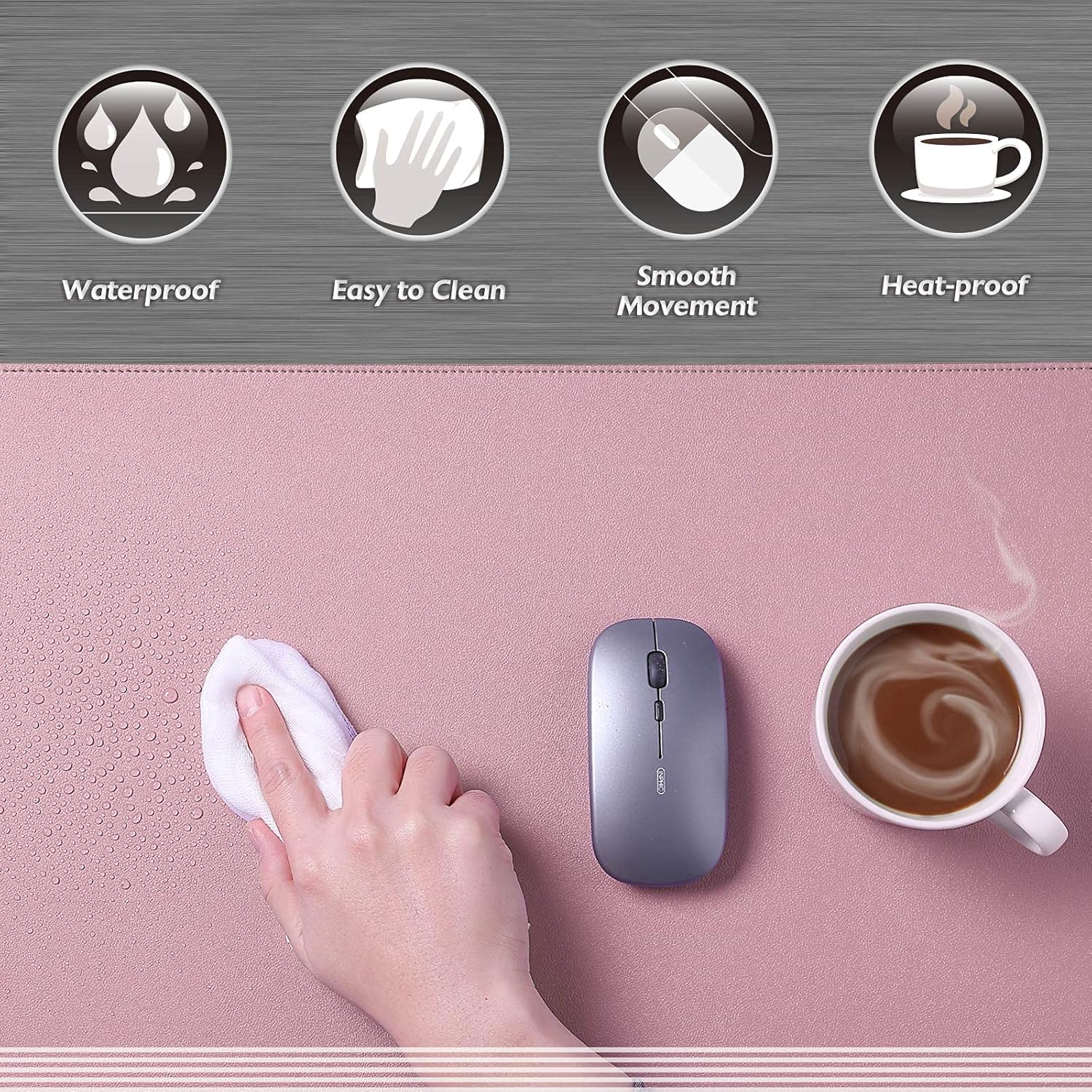 Alas Meja Anti Air, Alas Meja  - Leather Desk Pad ulasan dan harga