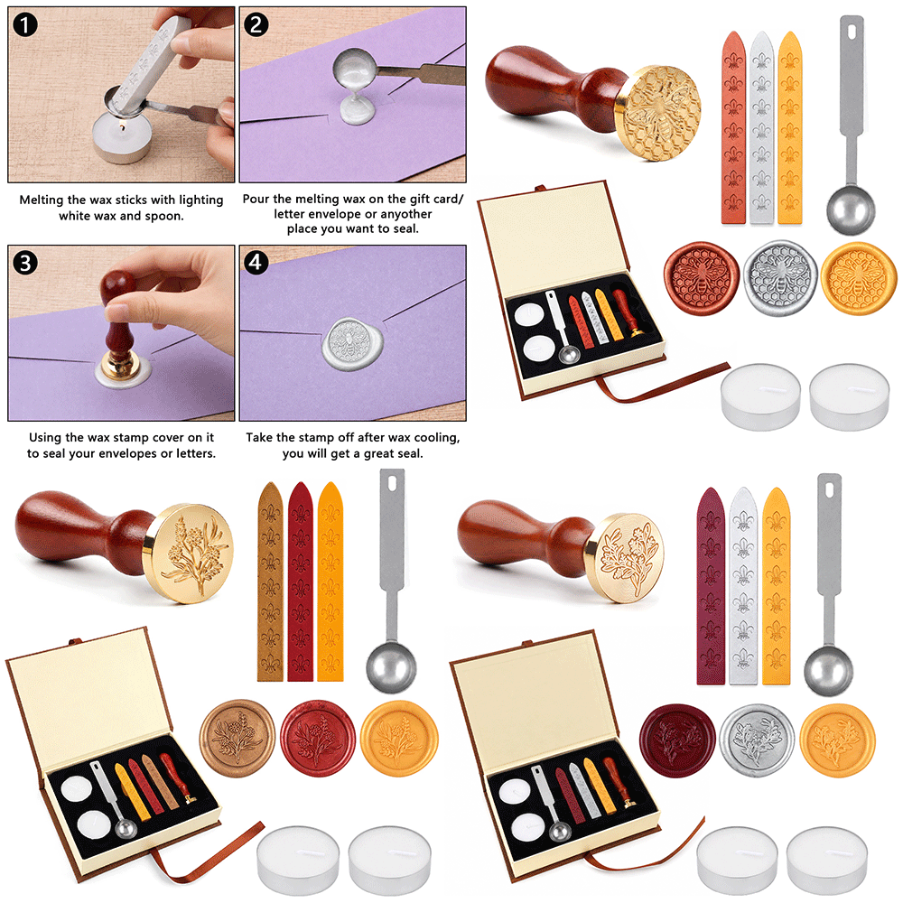 Kit Stempel Segel Lilin 3D Mot - Wax Seal Stamp Set ulasan dan harga