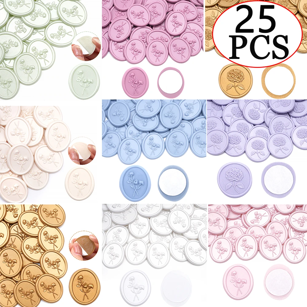 25 Buah/Set Stiker Segel Lilin - Wax Seal Stamp Set ulasan dan harga